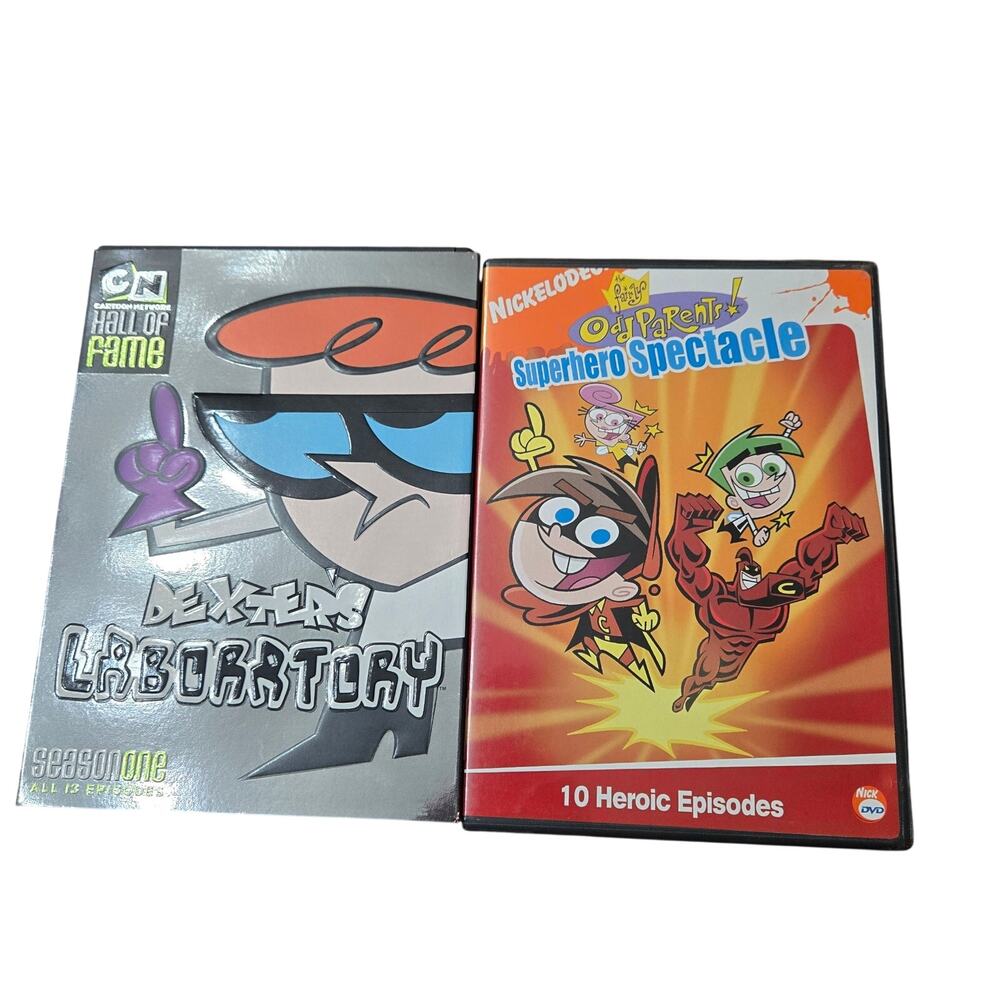 Retro Cartoon DVD Lot For Sale Fairly Odd Parents and Dexter’s Laboratory